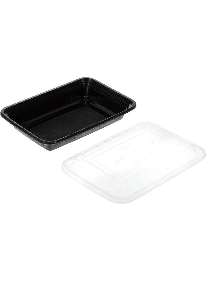 SNH Packing [Pack of 24] Microwave Container Black 16 Ounces Round With Lid - Image 3